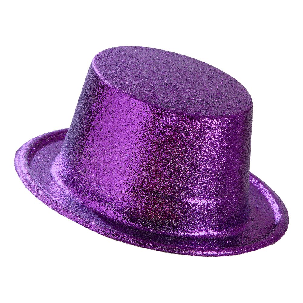 Korkea Hattu Kimalle Violetti
