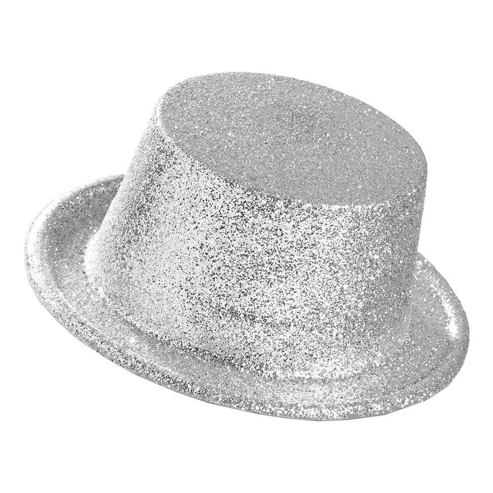 Flosshatt Glitter Sølv