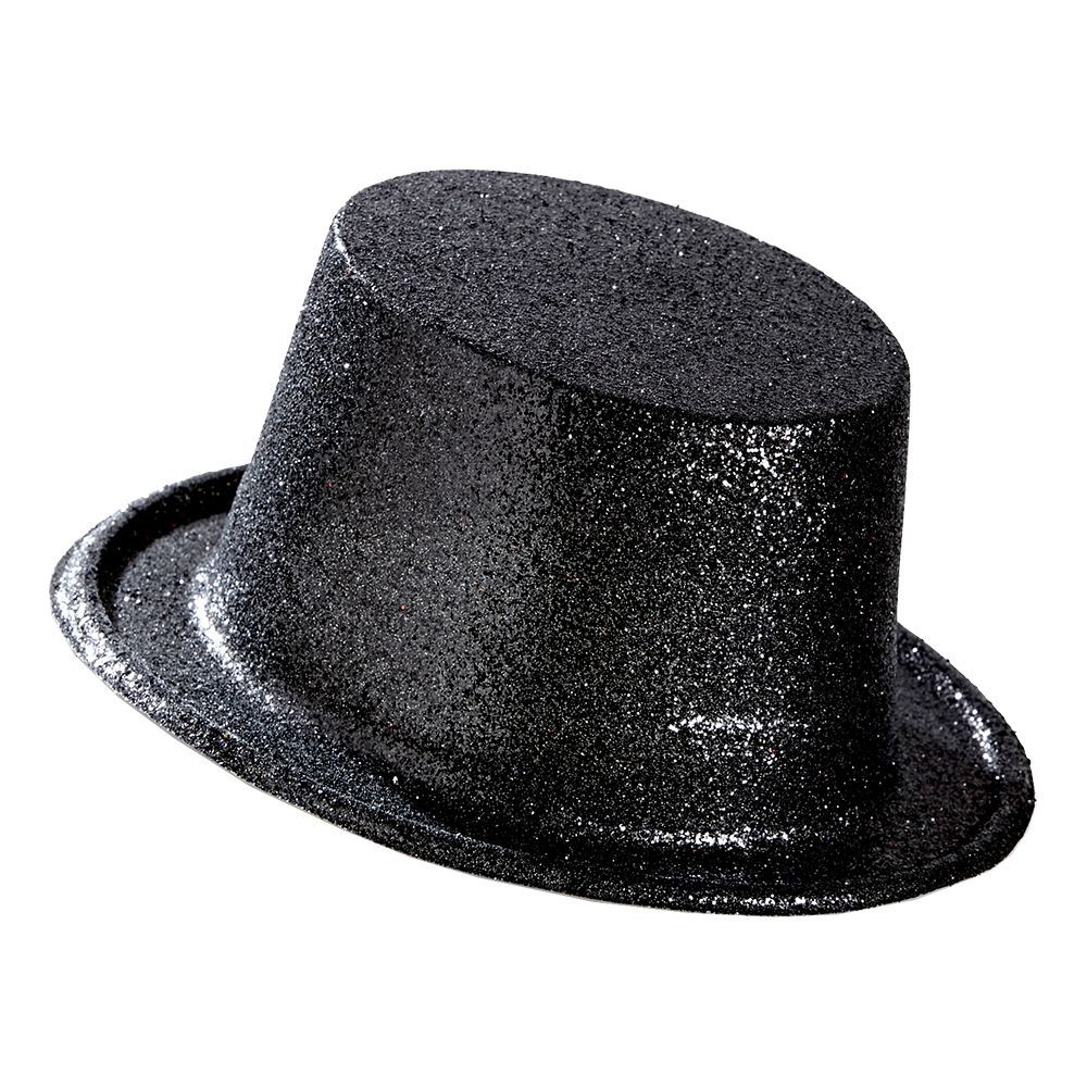 Flosshatt Glitter Svart