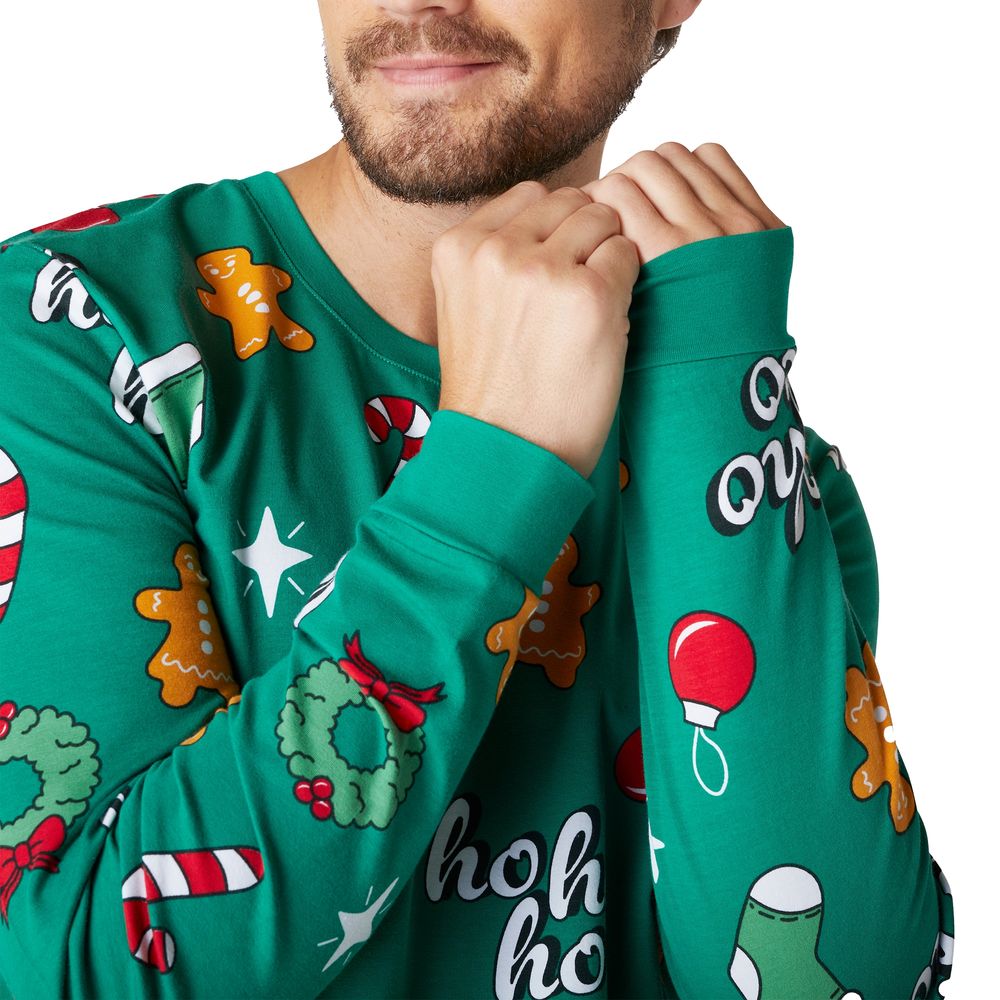 Hohoho Grønn Julepysjamas Herre