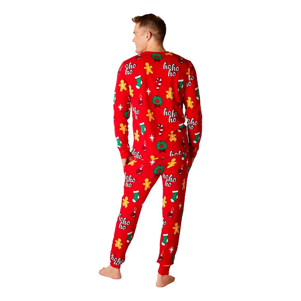 Hohoho Röd Julpyjamas Herr