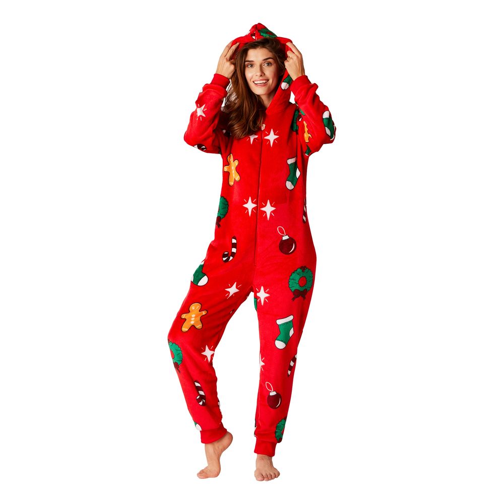 Hohoho Röd Onesie Dam