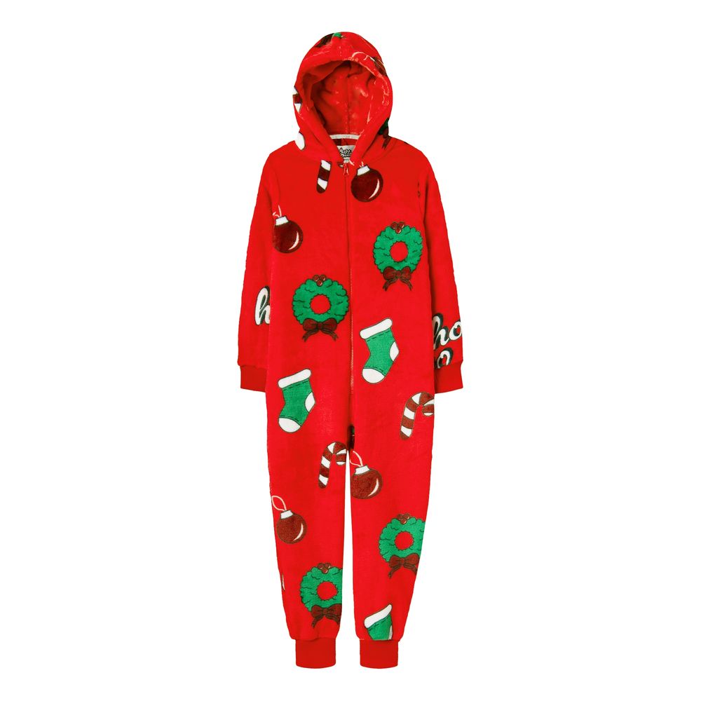 Hohoho Röd Onesie för Barn