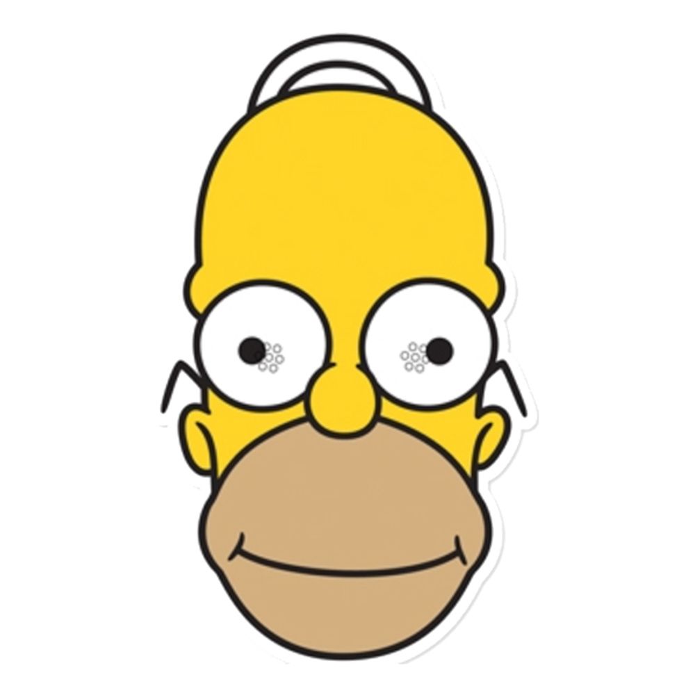 Homer Simpson Pappmaske