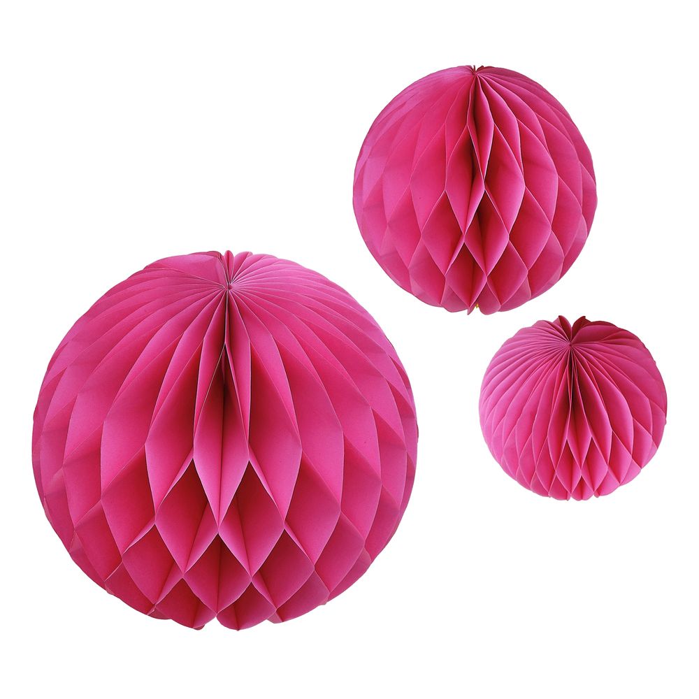 Honeycomb Boll Fuchsia