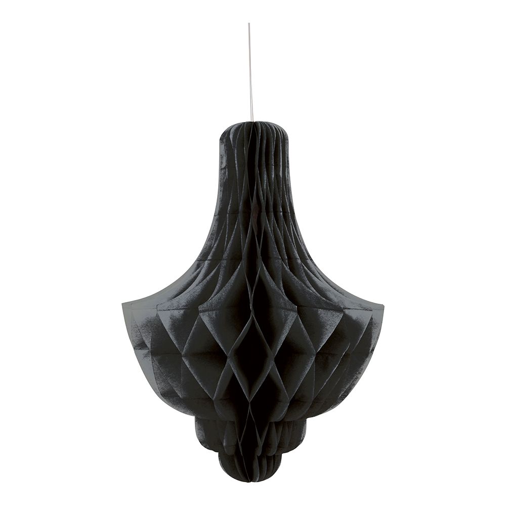 Honeycomb Chandelier Svart