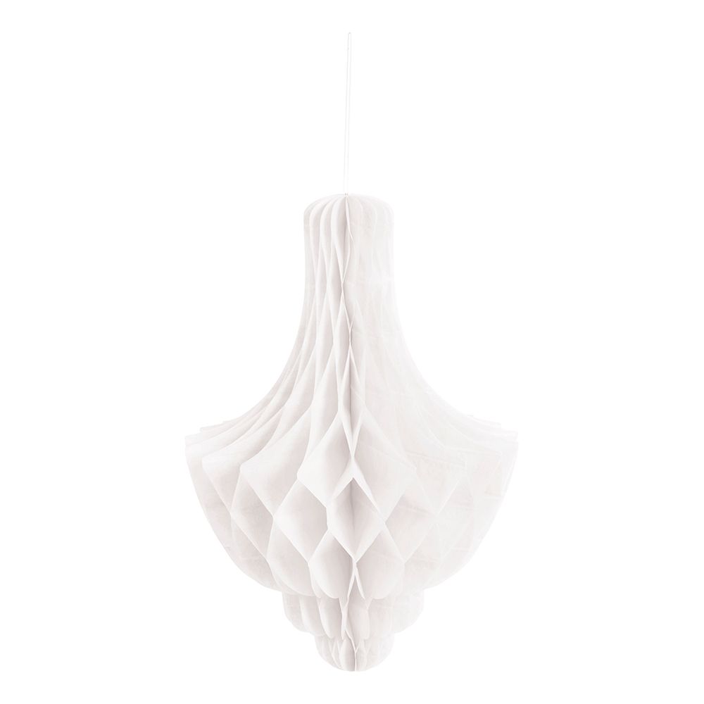 Honeycomb Chandelier Hvit