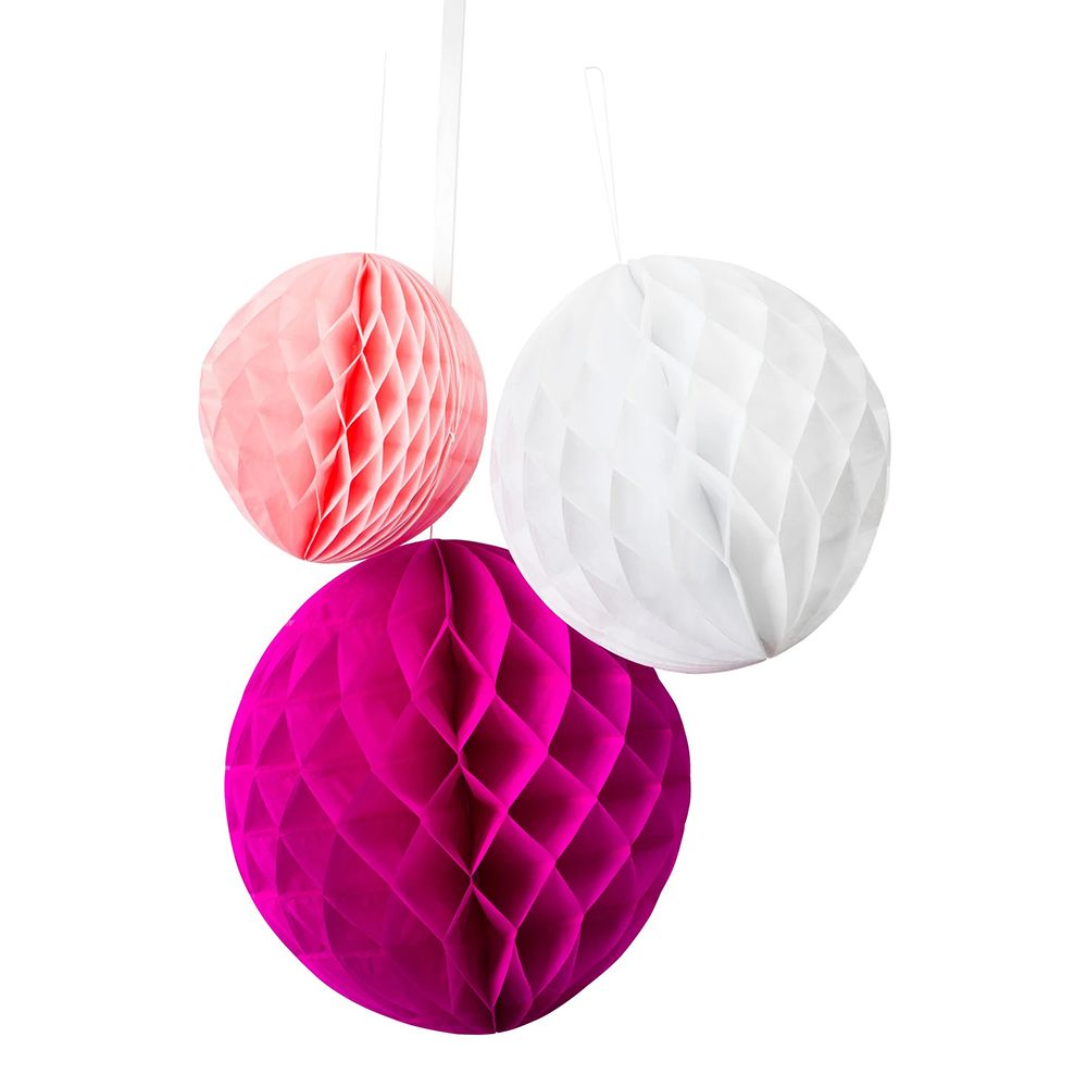 Honeycomb Rosa/Hvit/Fersken