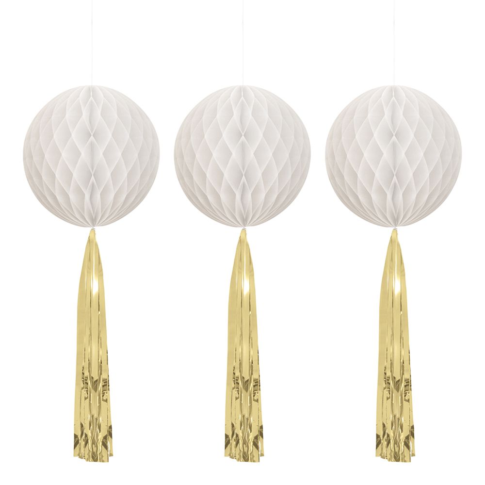 Honeycomb Hvid/Guld