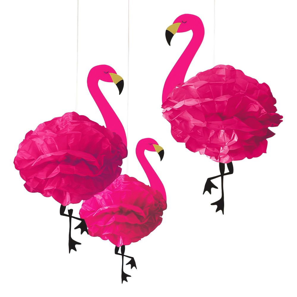 Pom Pom Flamingo Hængende Dekoration