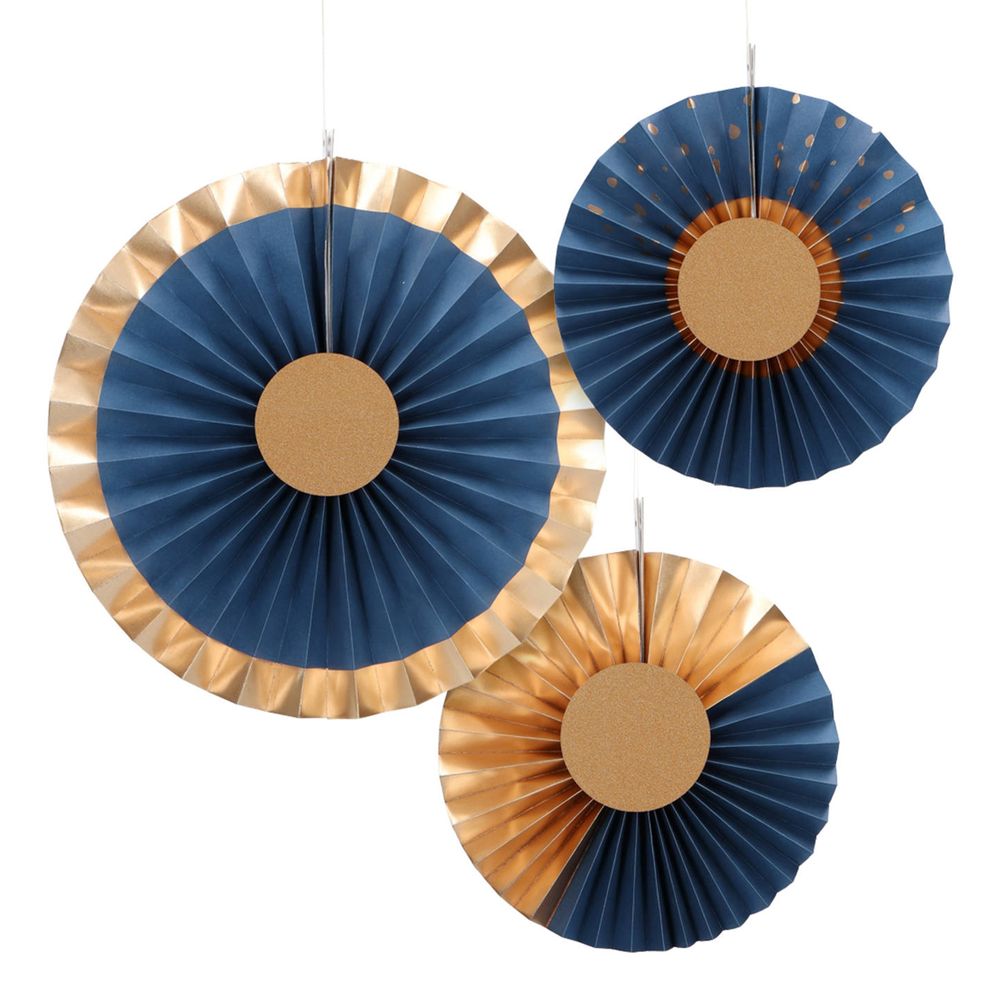 Honeycombs Paperikoristeet True Blue