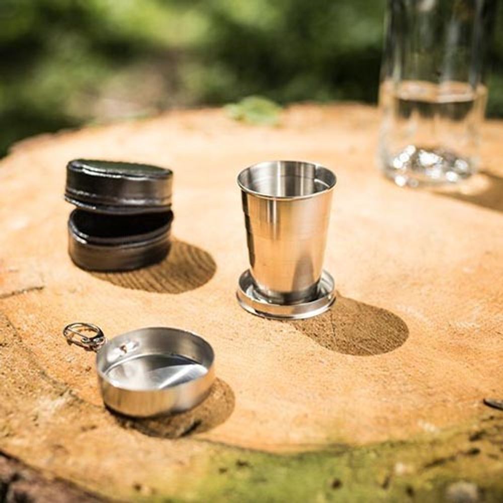 Foldbart Shotglas