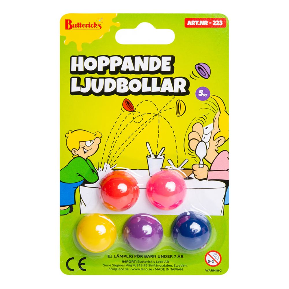 Butterick's Hoppende Lydballer Skøyerartikkel