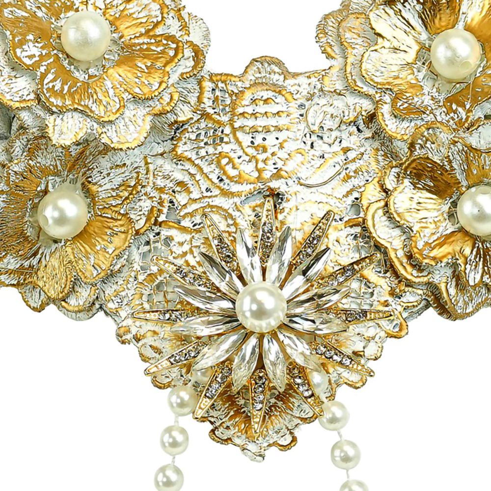 Horn med strass guld
