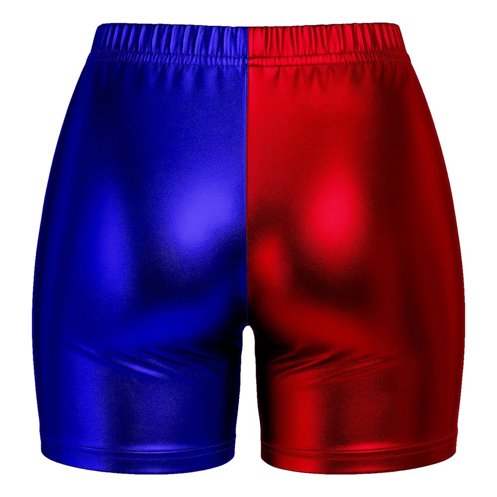 Hotpants Rød/Blå Metallic