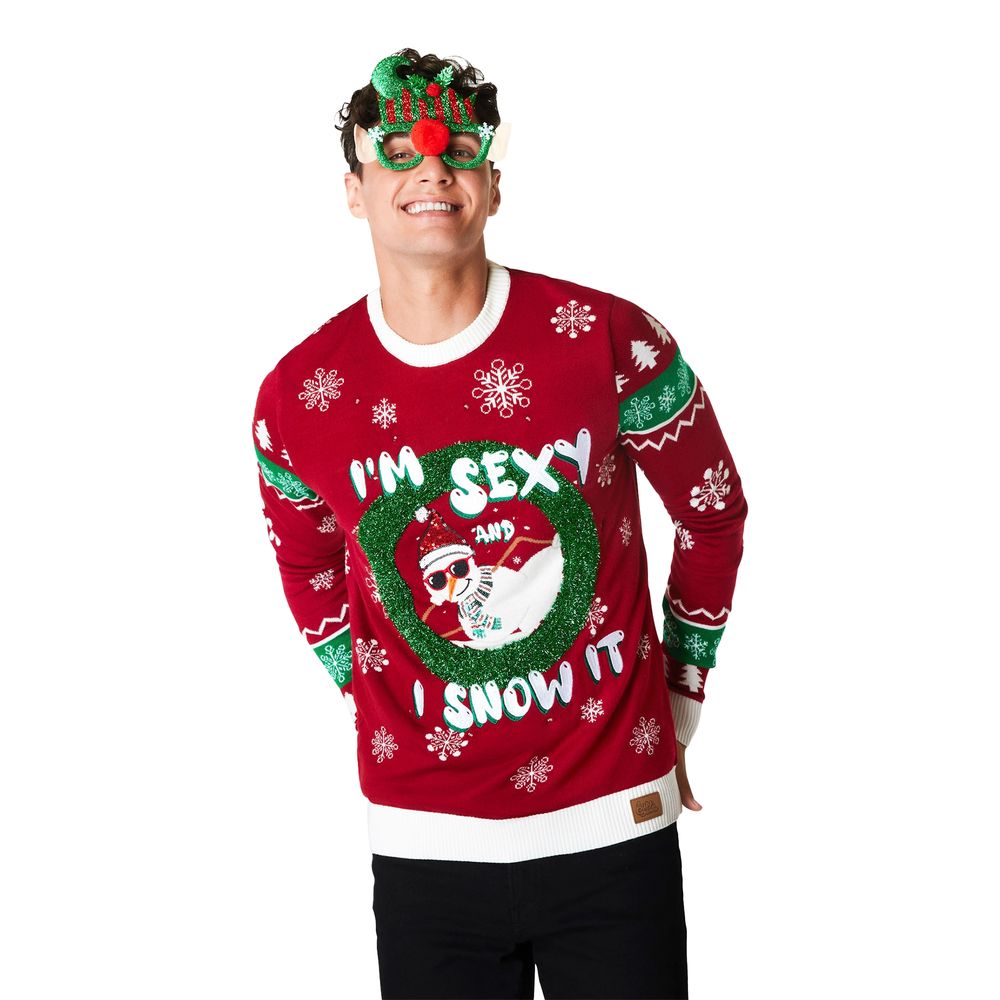 I'm Sexy and I Snow It LED Julegenser