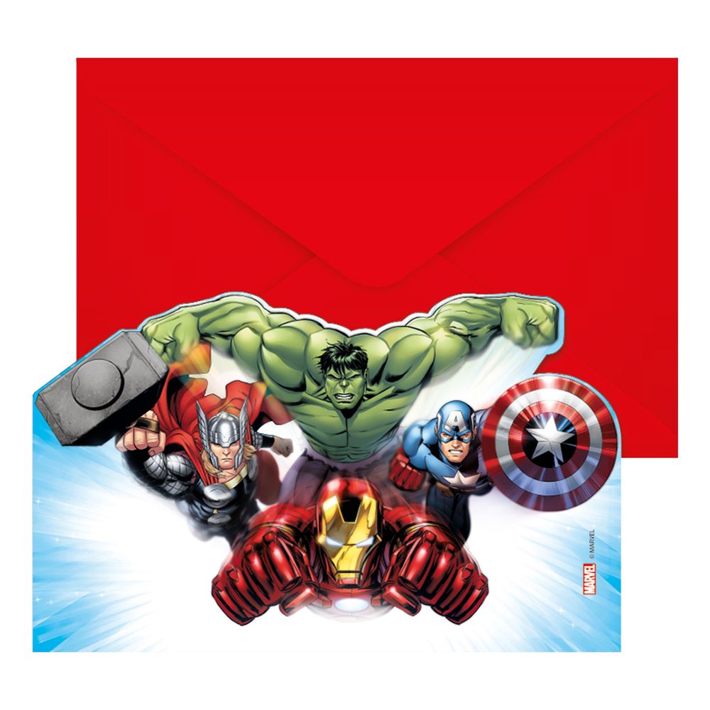 Inbjudningskort Avengers Infinity Stones