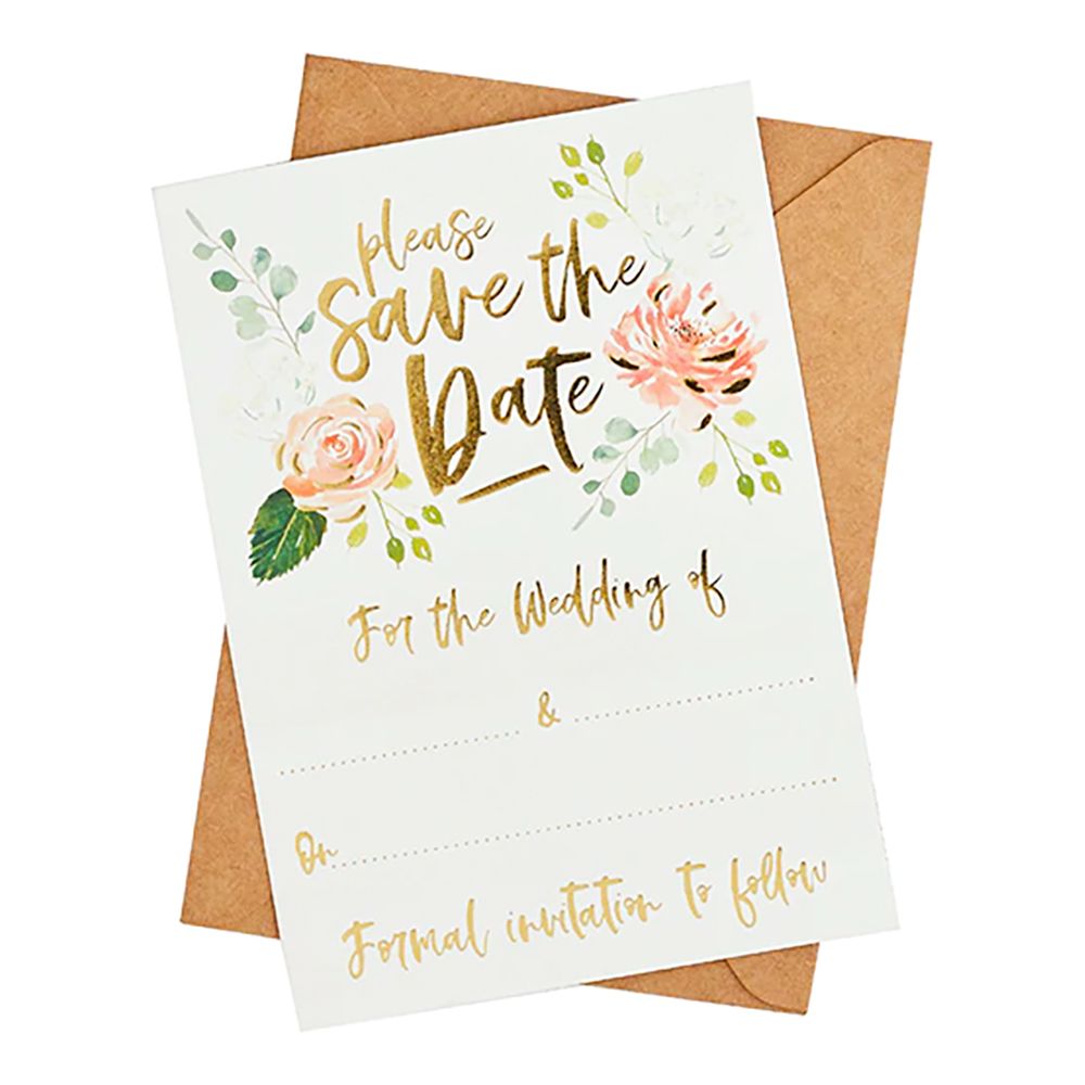 Inbjudningskort Bröllop Save The Date
