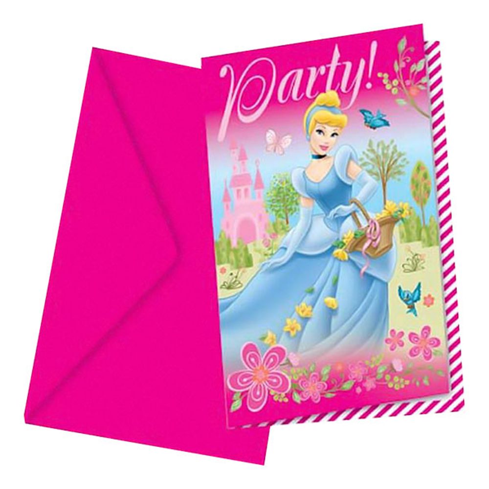 Invitasjonskort Disney Prinsesser