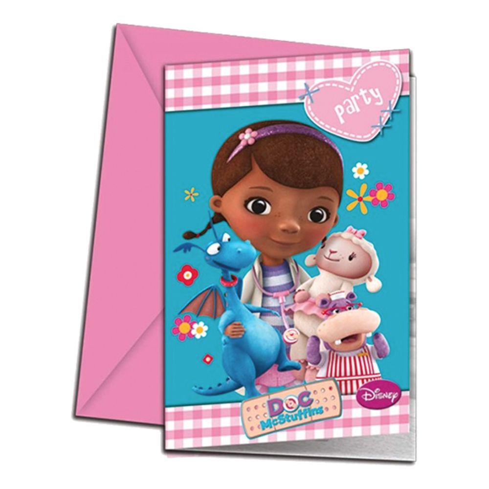 Innbydelseskort Doc McStuffins