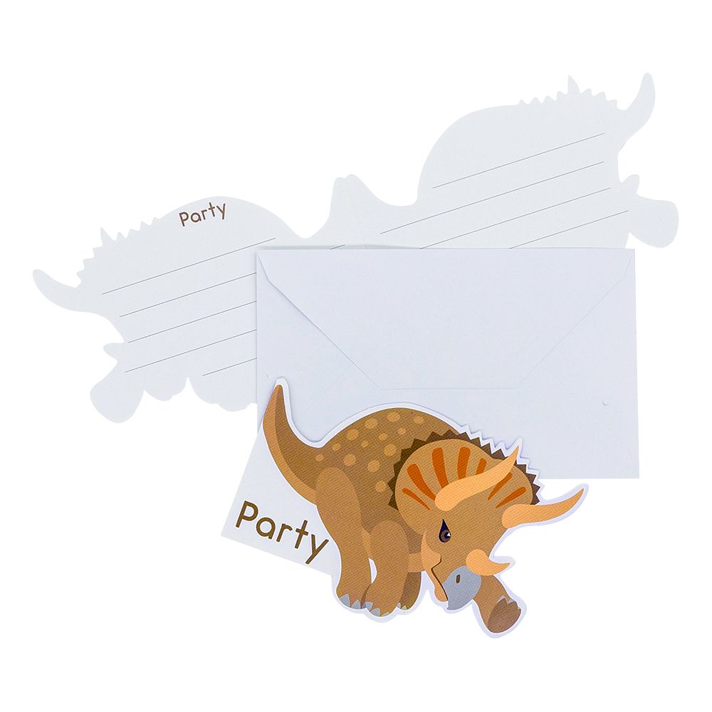 Inbjudningskort Happy Dinosaur