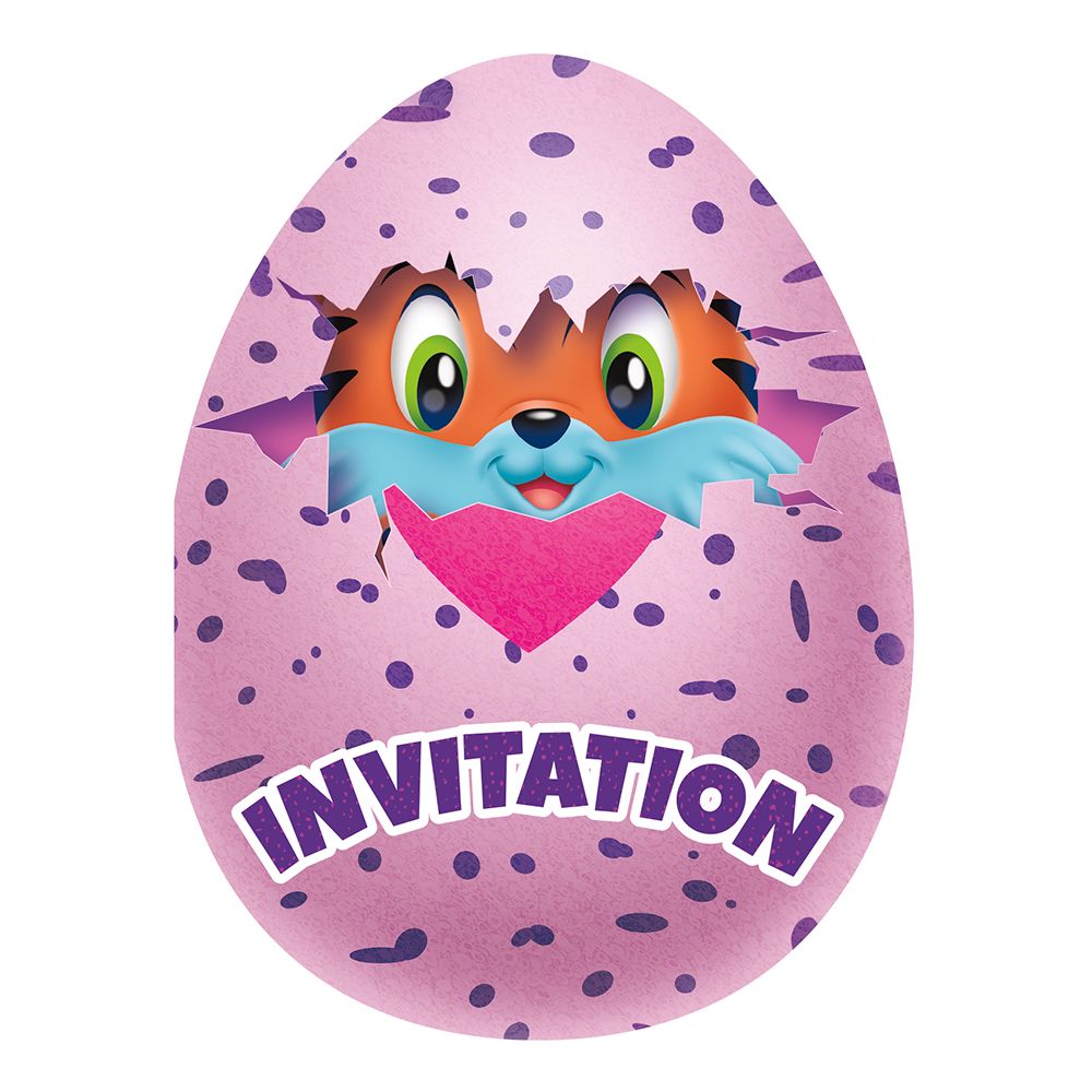Innbydelseskort Hatchimals