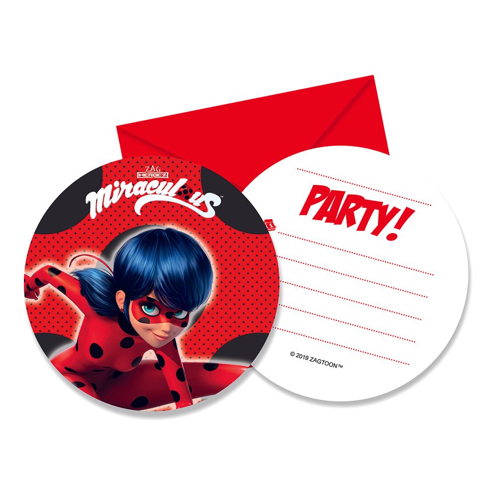 Inbjudningskort Ladybug