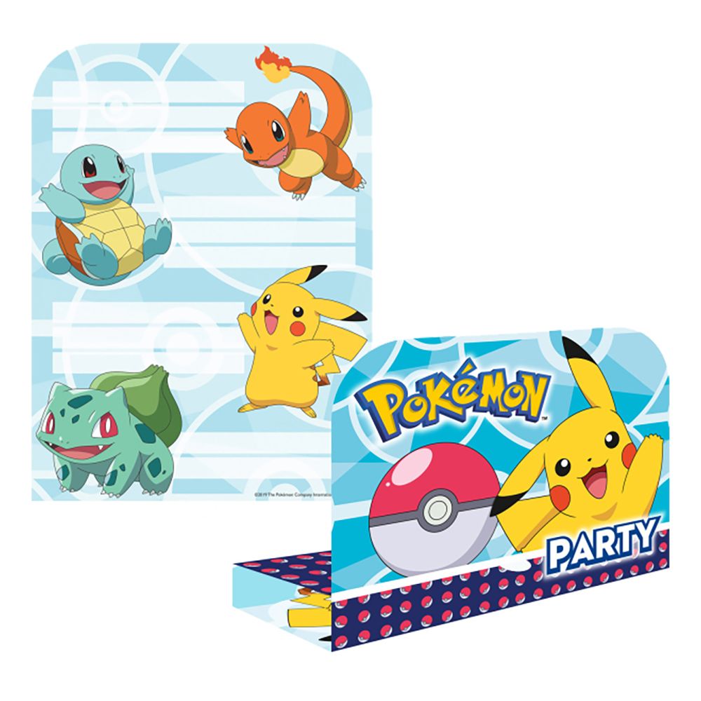 Inbjudningskort Pokémon