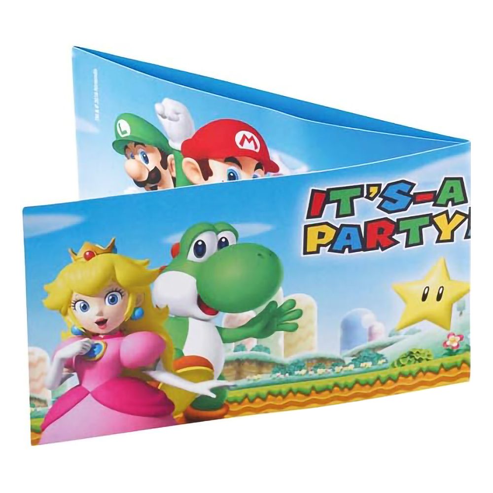 Inbjudningskort Super Mario