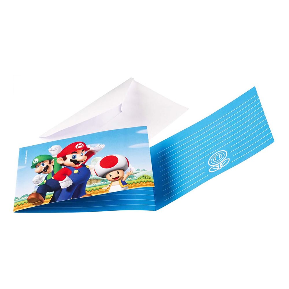 Inbjudningskort Super Mario