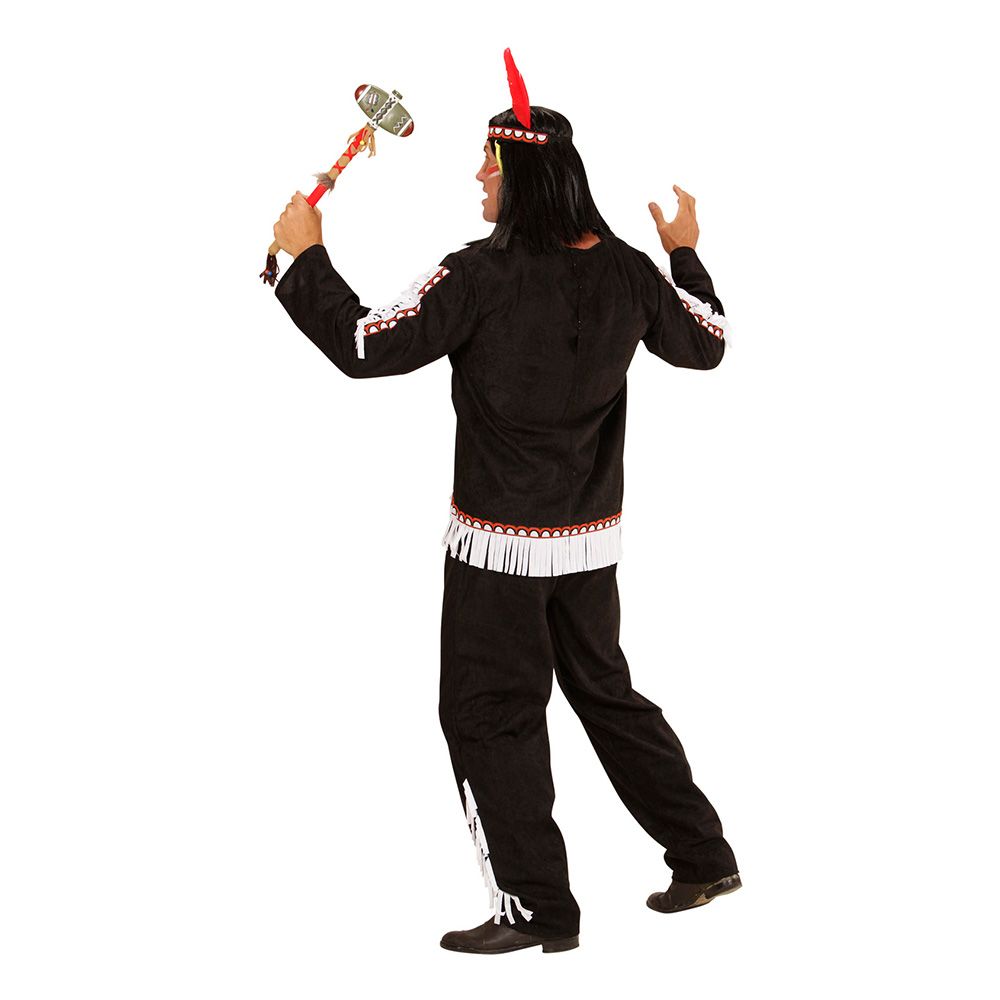 Native American Svart Drakt