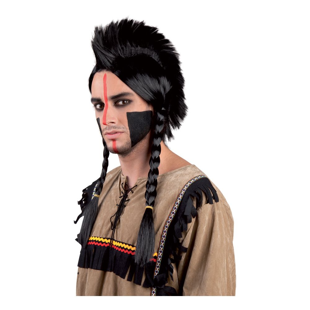 Native American Parykk med Hanekam