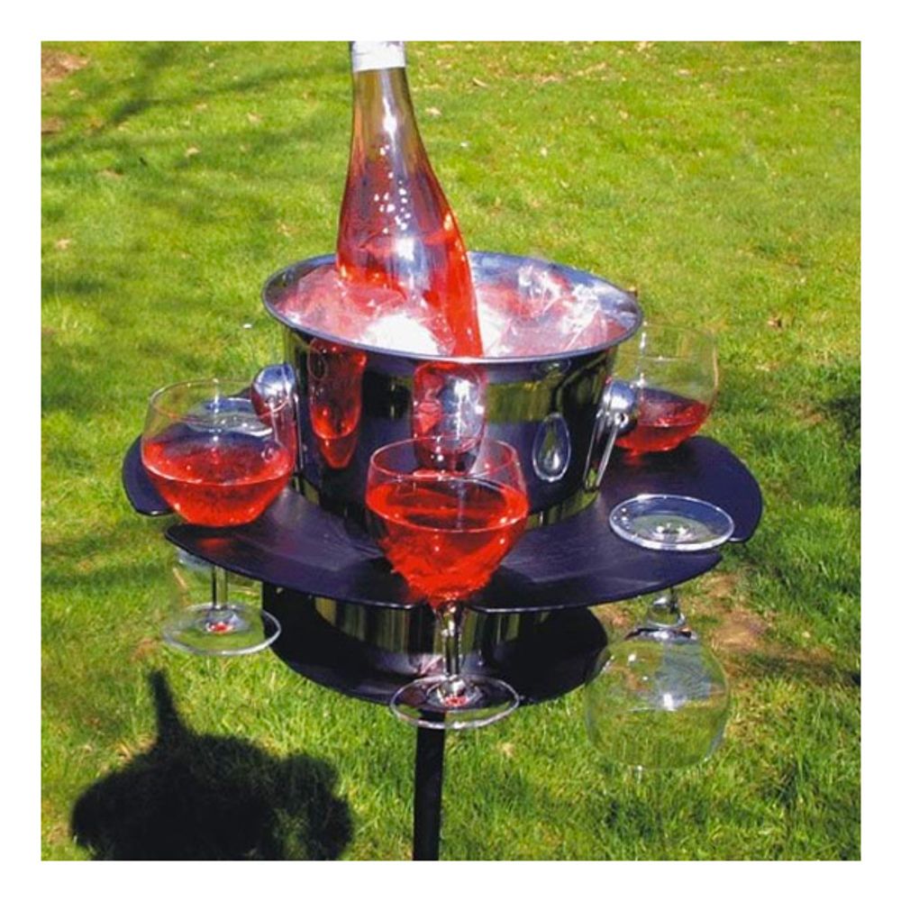 Sommelier med Isbøtte og Glassholder