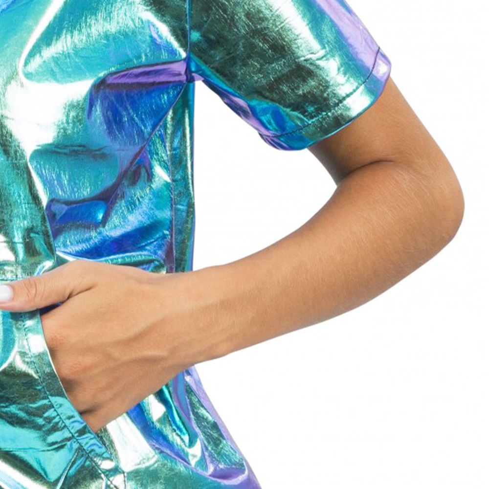Jakke med Shorts-sett Iridescent Blå
