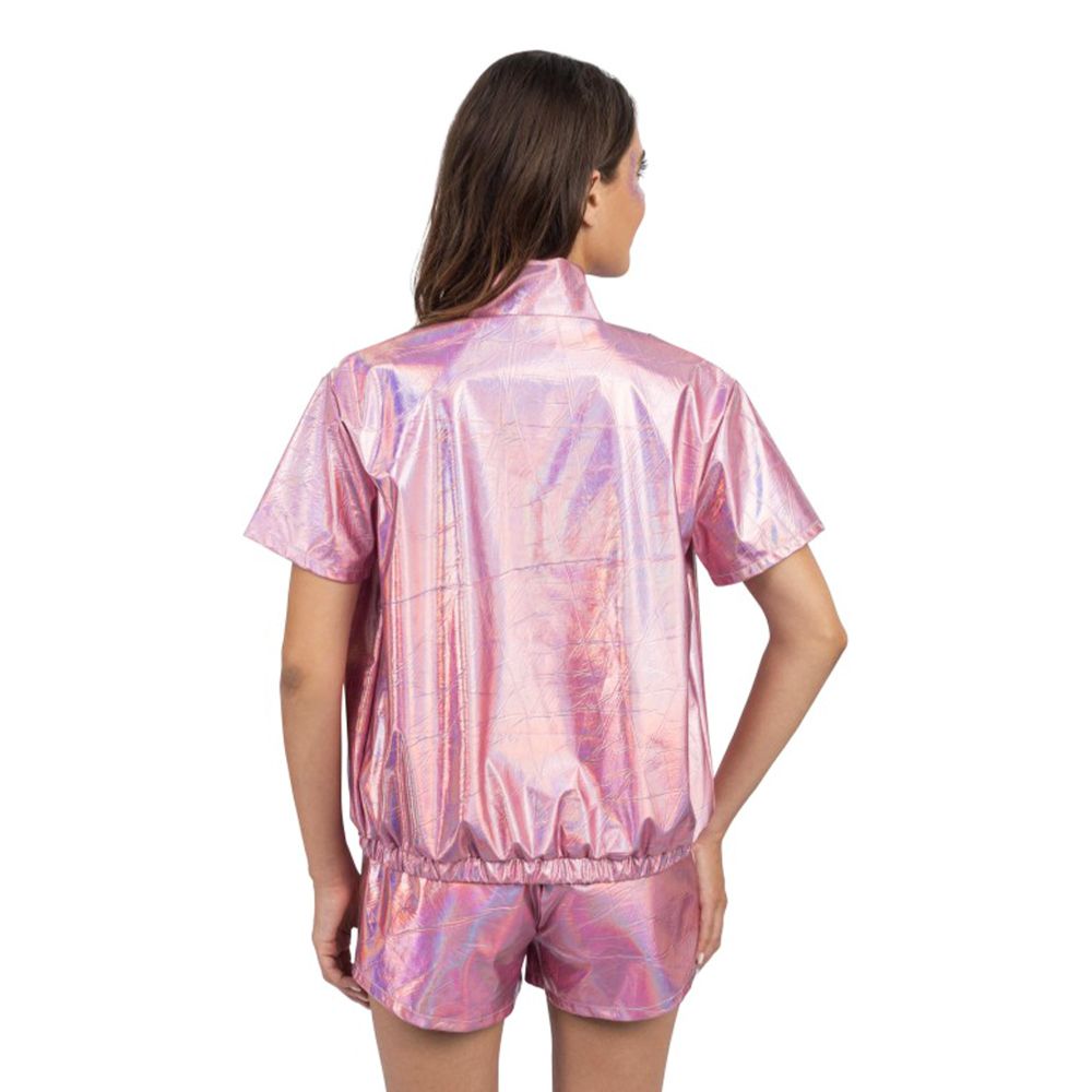 Jakke med Shorts Sæt Iridescent Lyserød