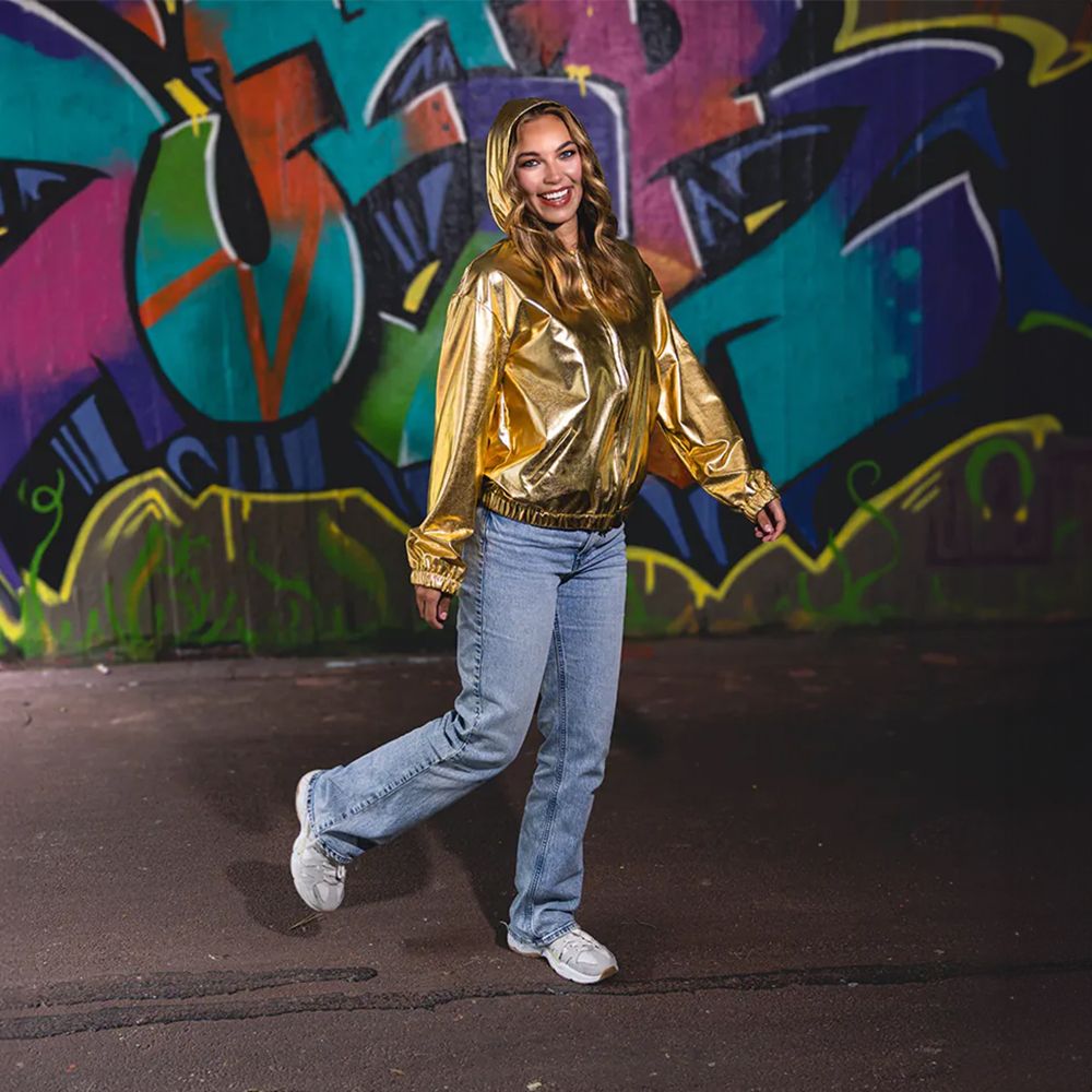 Jacka Metallic Guld