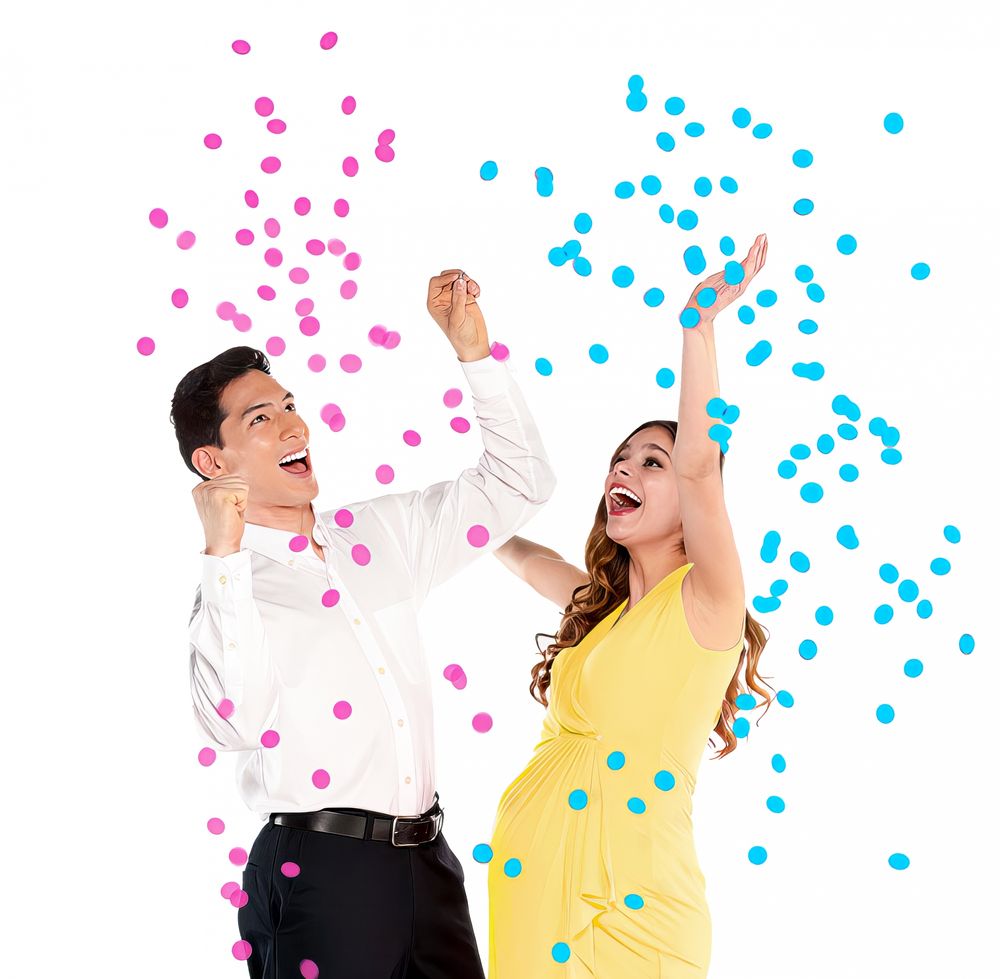 Jätti-ilmapallo Gender Reveal Konfetilla