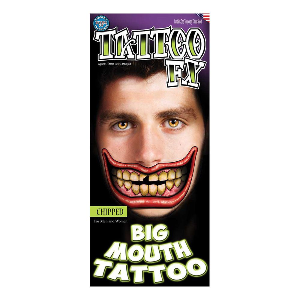 Jättemun Tatuering FX