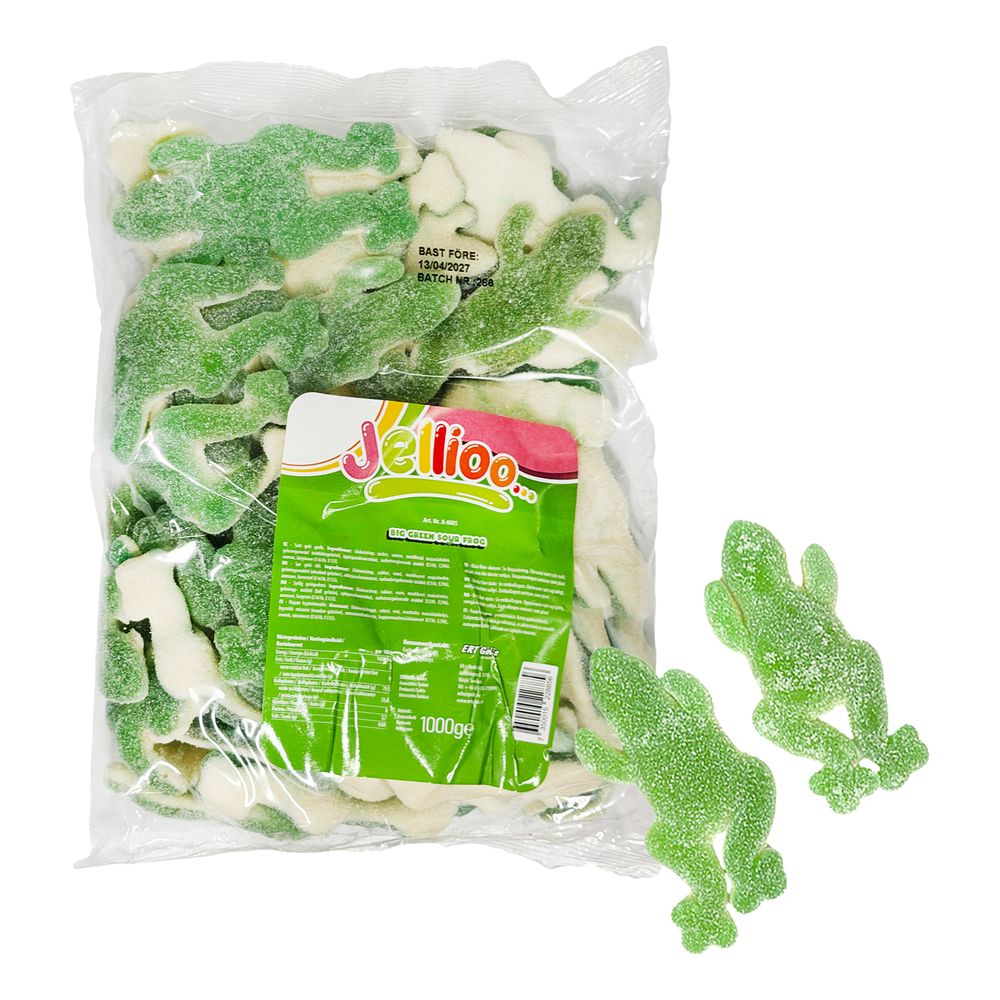 Jellioo Big Green Sour Frog Økonomipakke