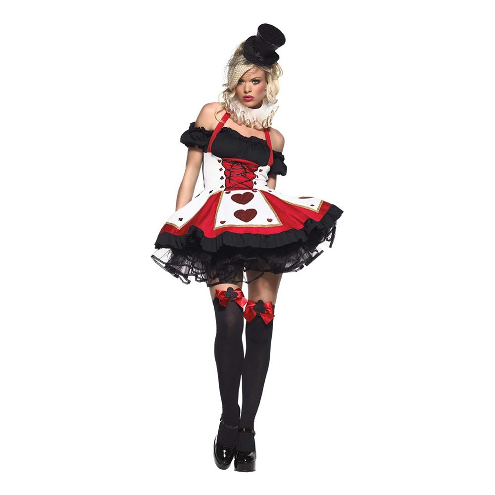 Joker Spillkort Dame Deluxe Kostyme