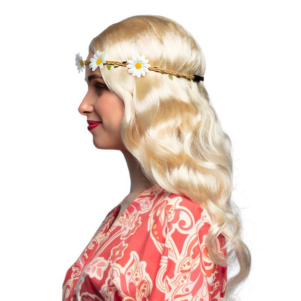 Joy Blond Peruk med Pannband