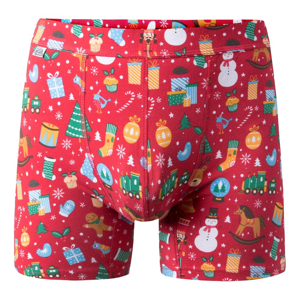 Juleboxershorts Herre Rød