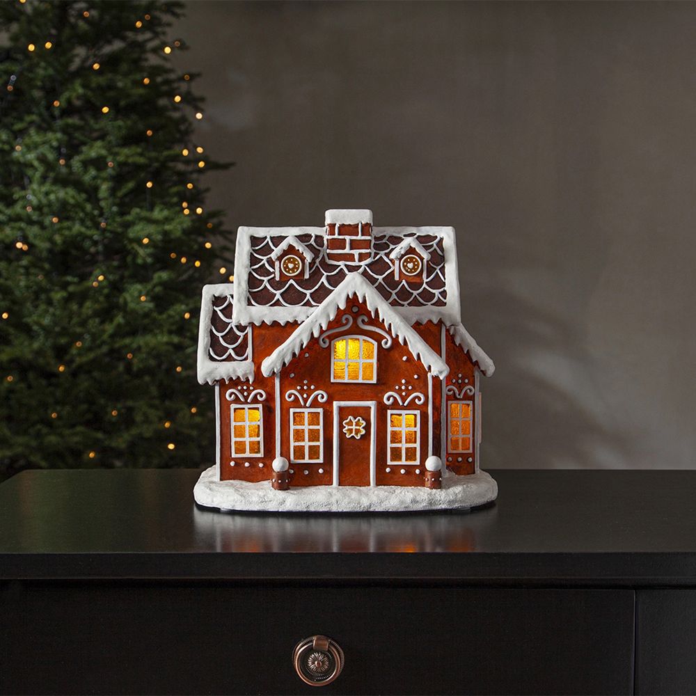 Juledekorasjon Gingerville Pepperkakehus