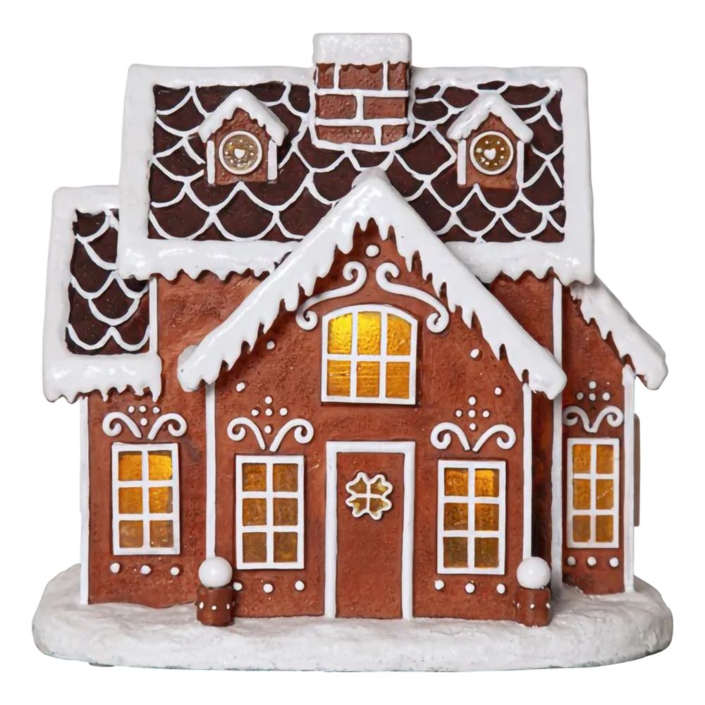 Juledekorasjon Gingerville Pepperkakehus