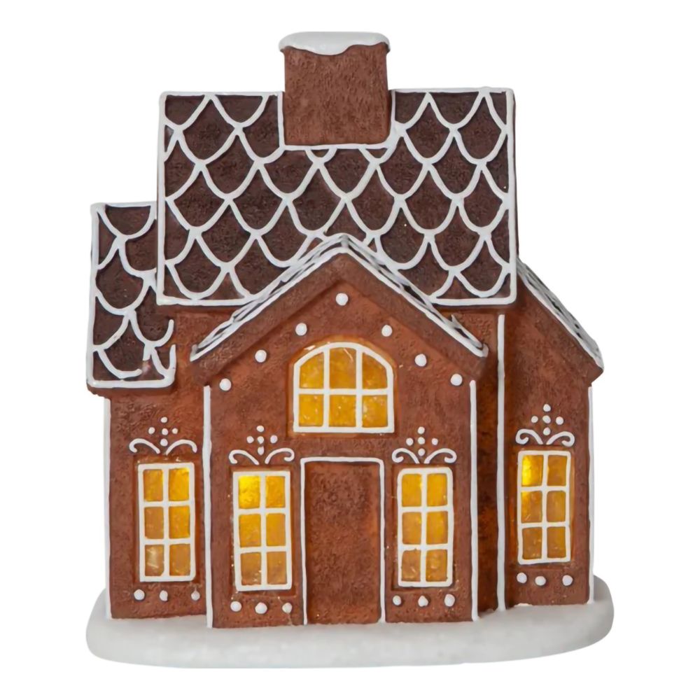 Juledekorasjon Gingerville Pepperkakehus
