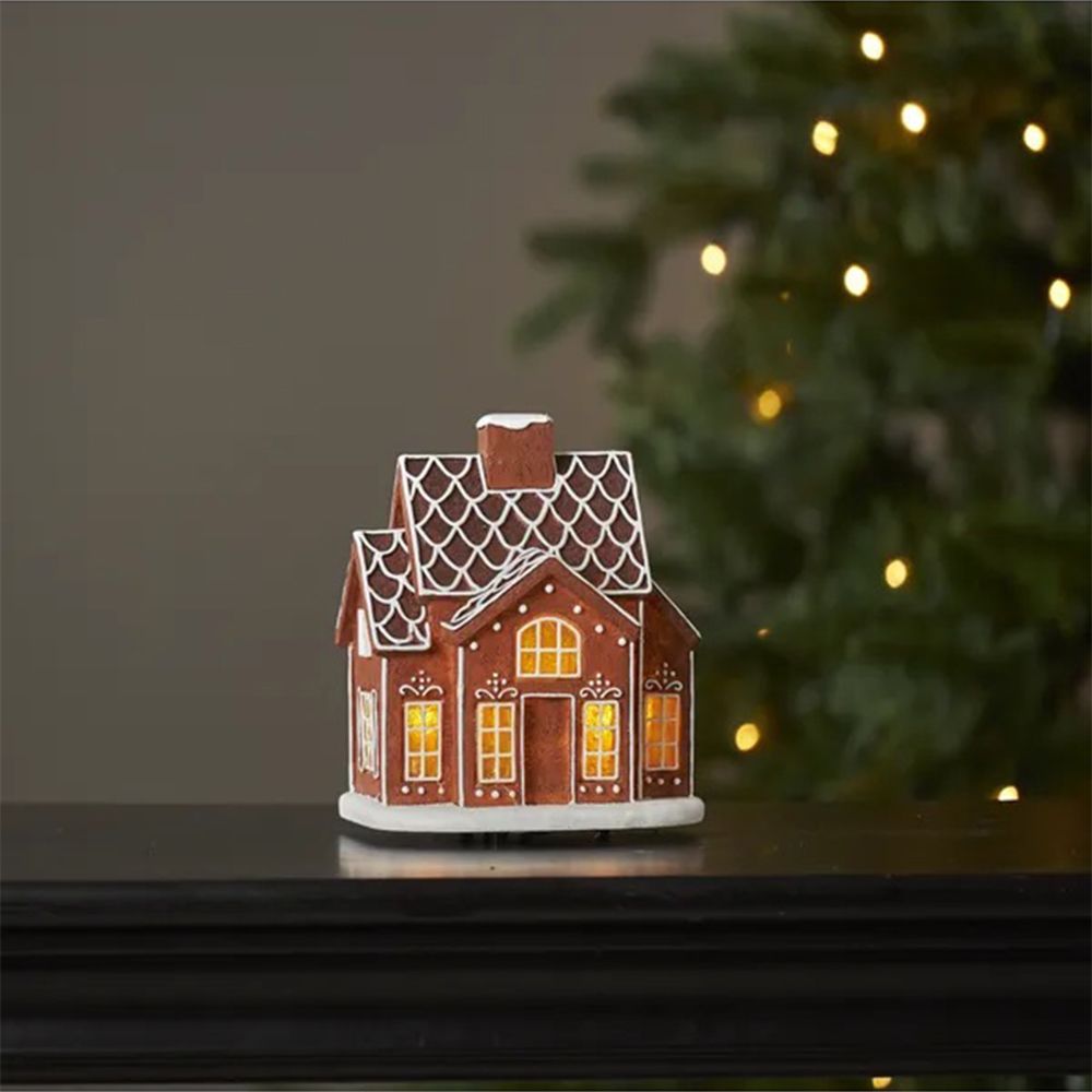 Juledekorasjon Gingerville Pepperkakehus
