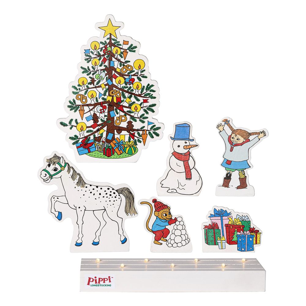 Juledekoration Pippi Långstrøm™ Juletræ LED