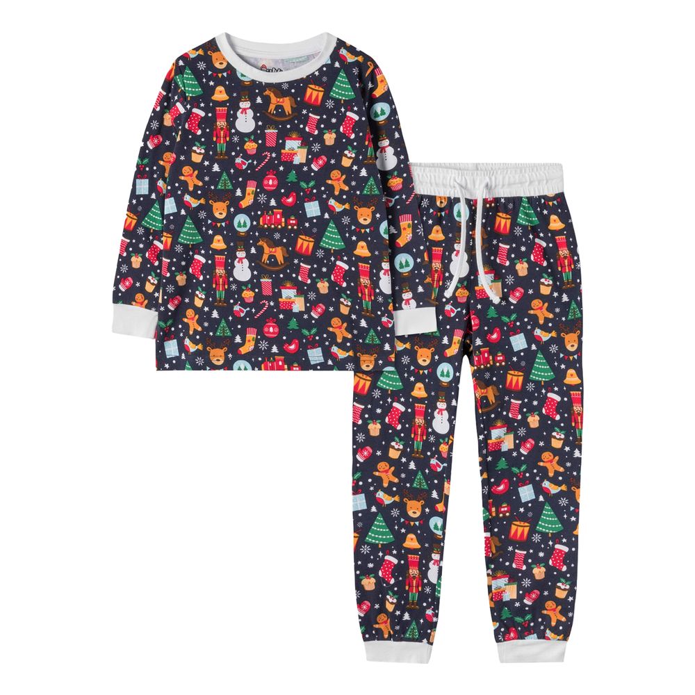 Juledrøm Blå Julepyjamas Børn