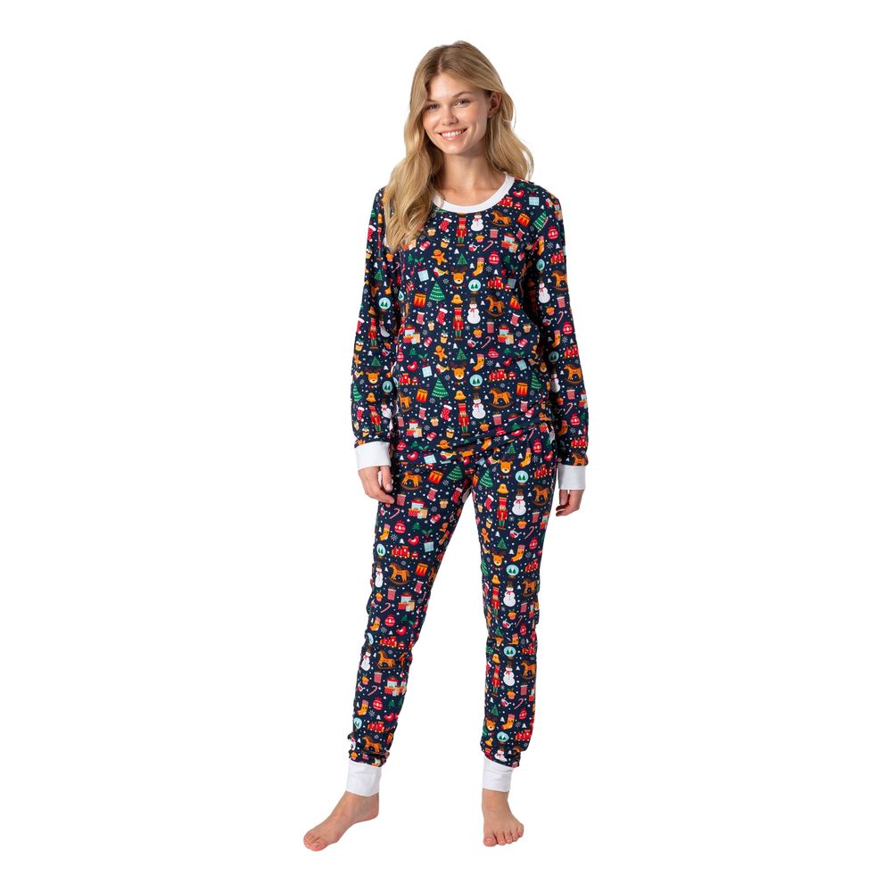 Joulu-unelma Sininen Joulupyjama Naisten