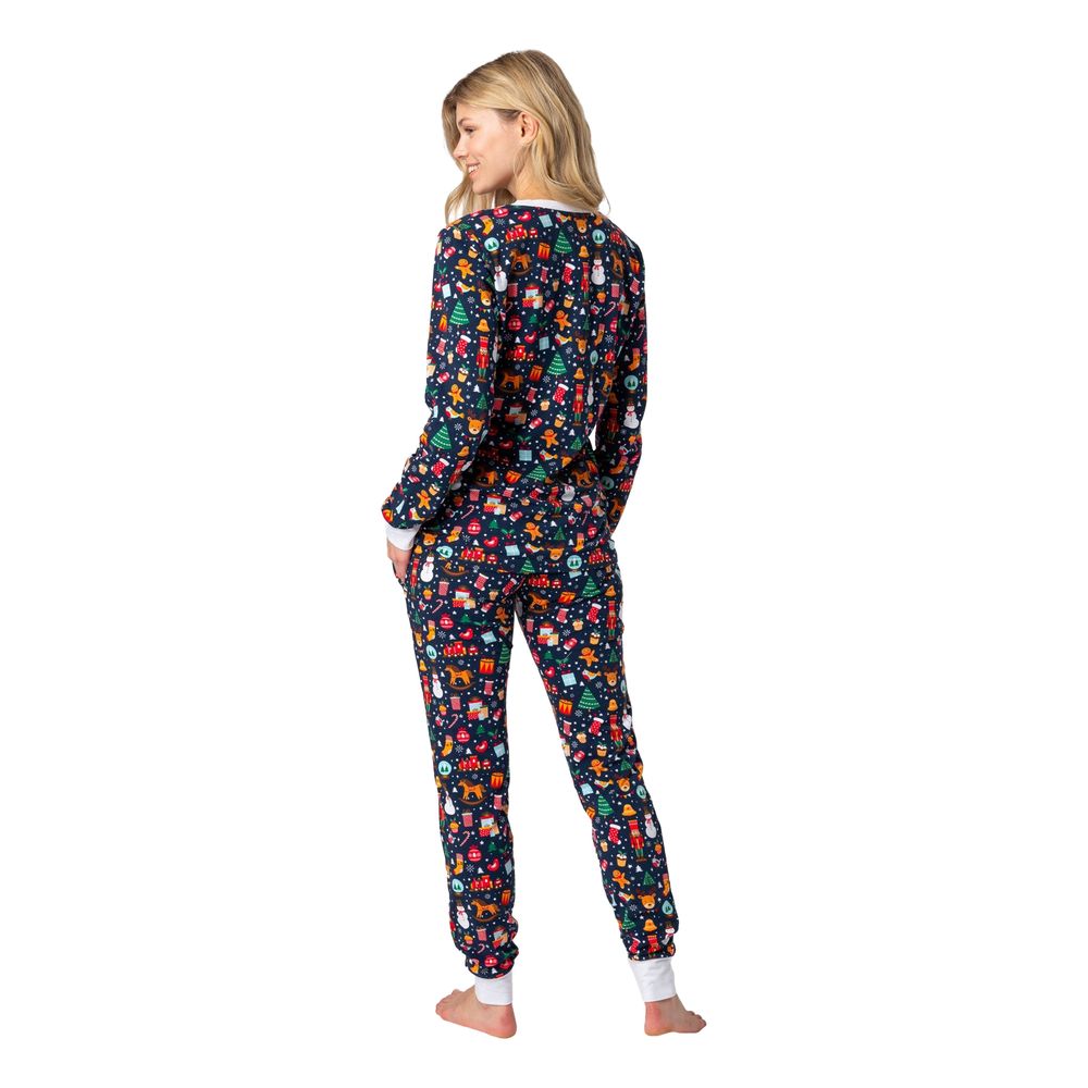 Joulu-unelma Sininen Joulupyjama Naisten